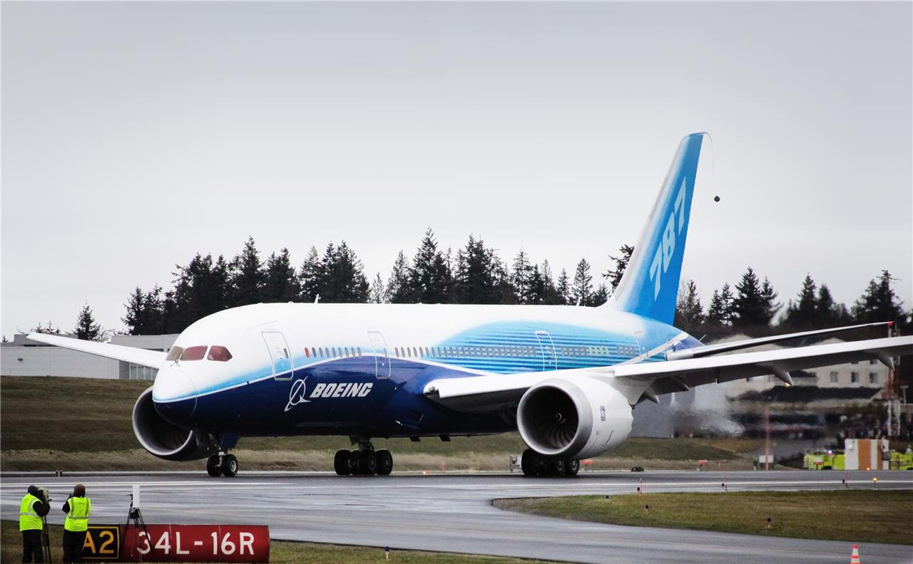 Boeing 787 Dreamliner Aircraft Glossy Poster Picture Photo Print Banner Booma Prints