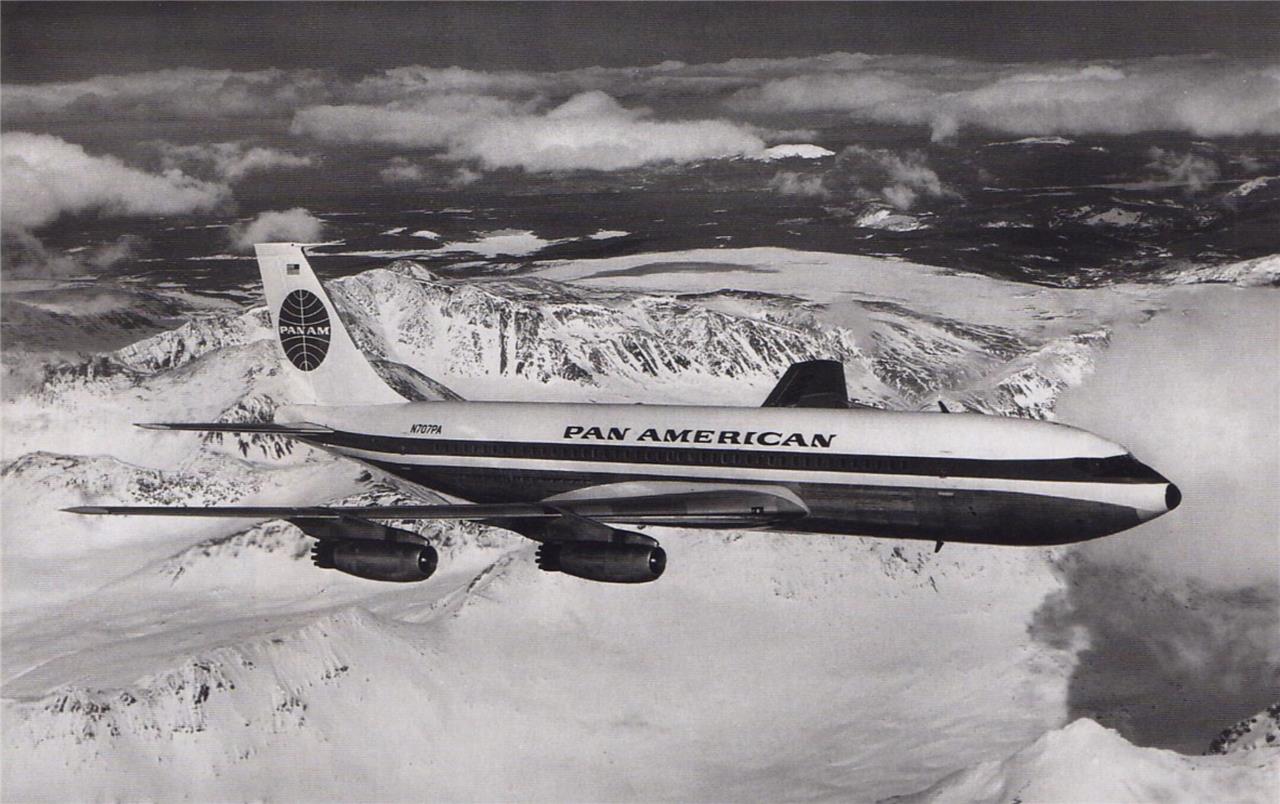 Boeing 707-120 Aircraft Glossy Poster Picture Photo Print Banner Booma Prints