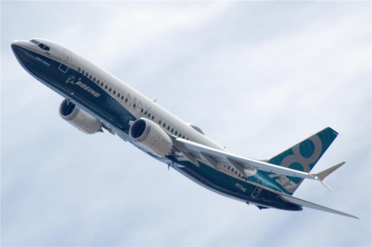 Boeing 737-8 Max Model Glossy Poster Picture Photo Print Banner Booma Prints
