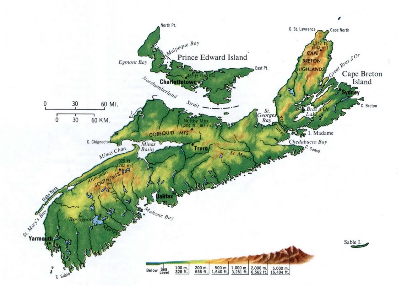 Prince Edward Island Canada Map Glossy Poster Picture Photo Print Banner Booma Prints