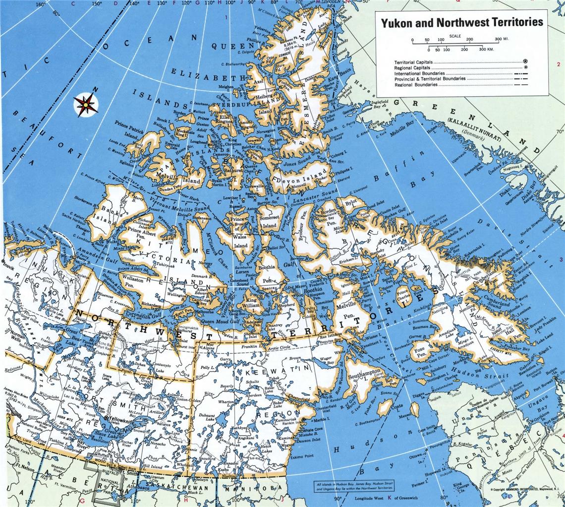 Yukon Northwest Canada Road Map Glossy Poster Picture Photo Print Banner Booma Prints