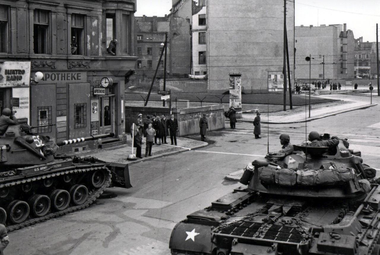 M48 Patton Tank West Berlin Wall Glossy Poster Picture Photo Print Banner Booma Prints