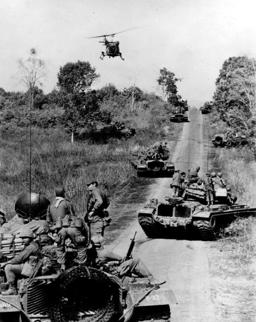 M48 Tanks In Formation Vietnam Glossy Poster Picture Photo Print Banner Booma Prints