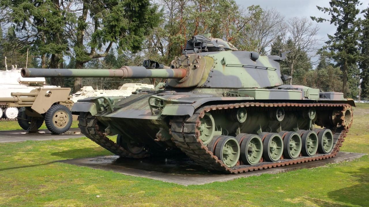 M60 Patton Tank Fort Lewis Museum Glossy Poster Picture Photo Print Banner Booma Prints