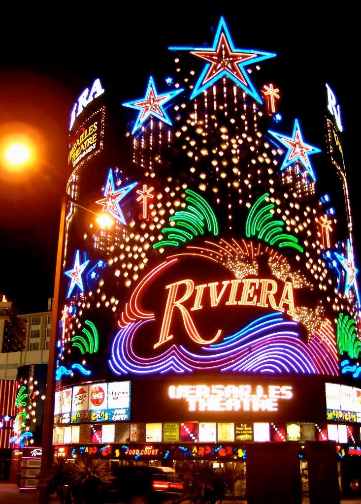 Riviera Las Vegas Hotel Facade Glossy Poster Picture Photo Print Banner Booma Prints