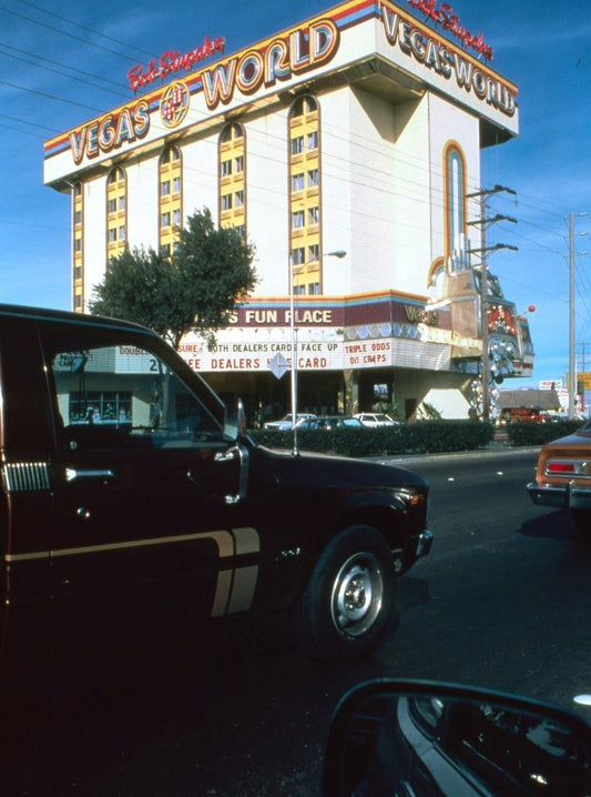 Vegas World Hotel & Casino Glossy Poster Picture Photo Print Banner Booma Prints