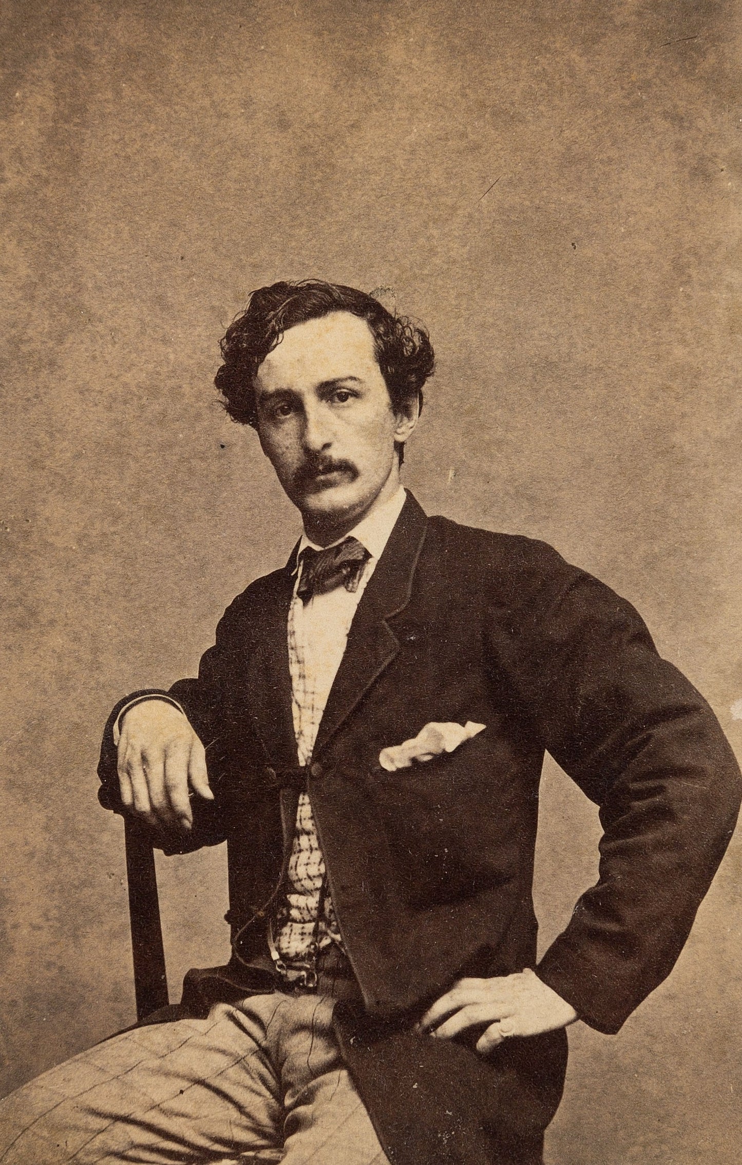 John Wilkes Booth Portrait Us Glossy Poster Picture Photo Print Banner Booma Prints
