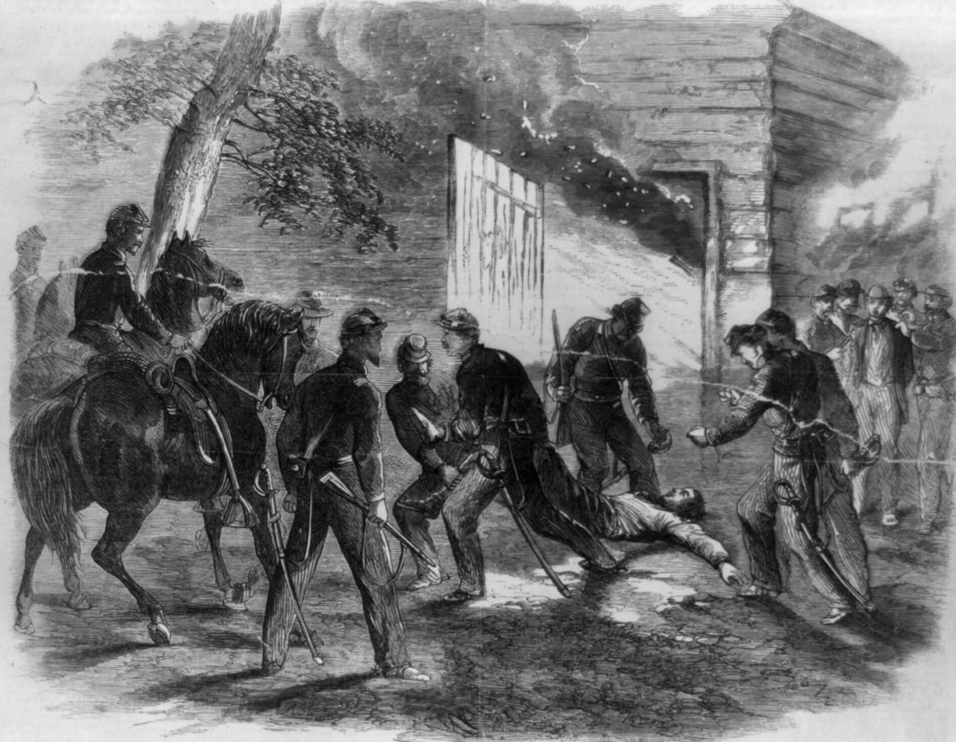 Killing Of John Wilkes Booth Glossy Poster Picture Photo Print Banner Booma Prints