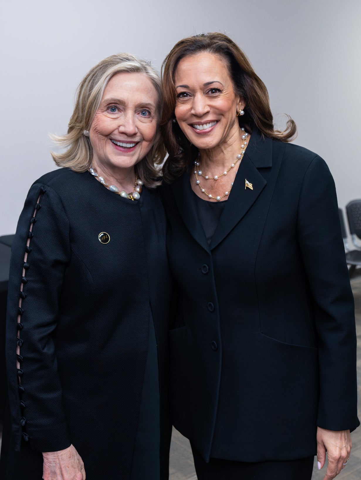 Kamala Hillary Clinton 2024 Rally Glossy Poster Picture Photo Print Banner Booma Prints