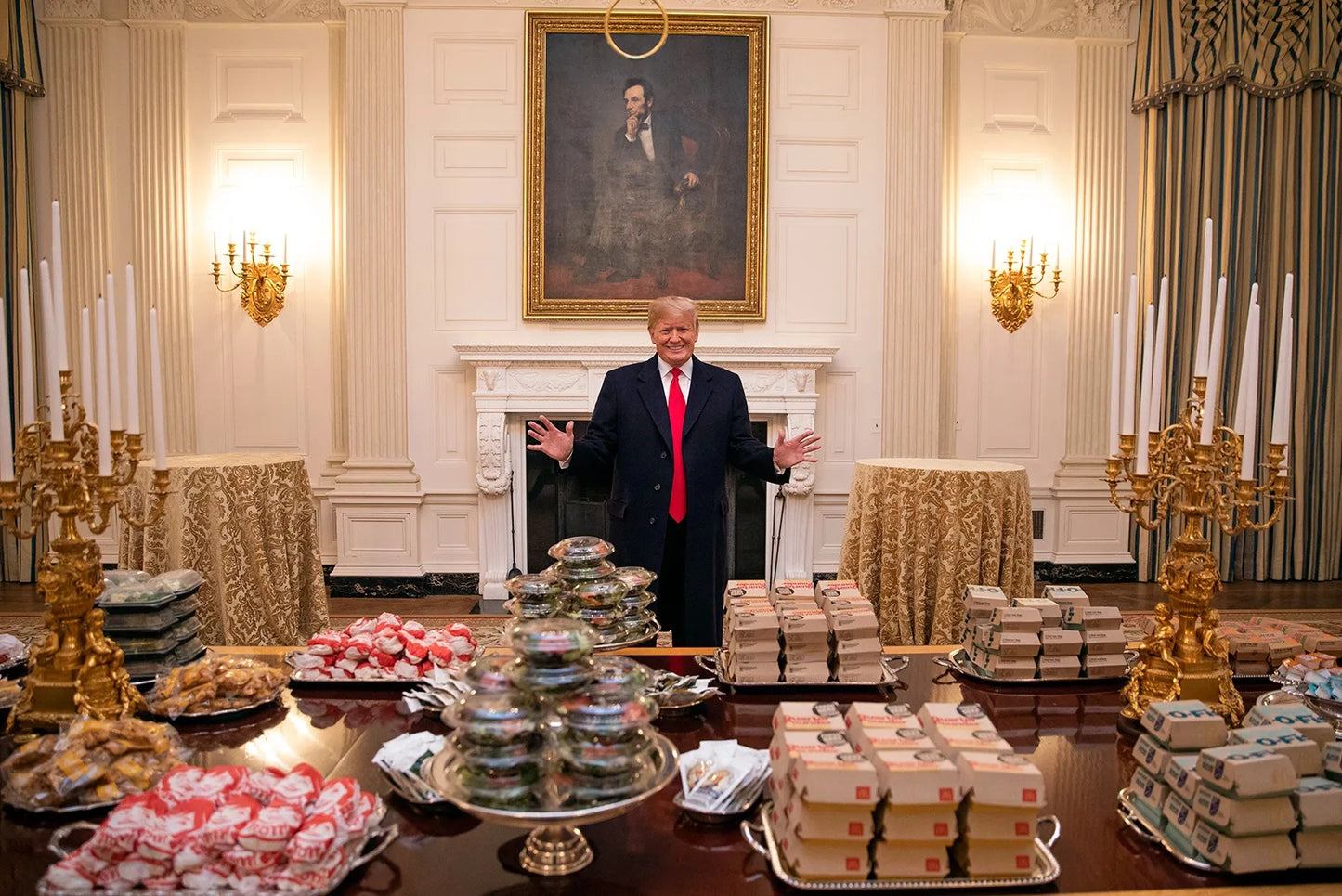Trump Fast Food Mcdonalds Buffet Glossy Poster Picture Photo Print Banner Booma Prints