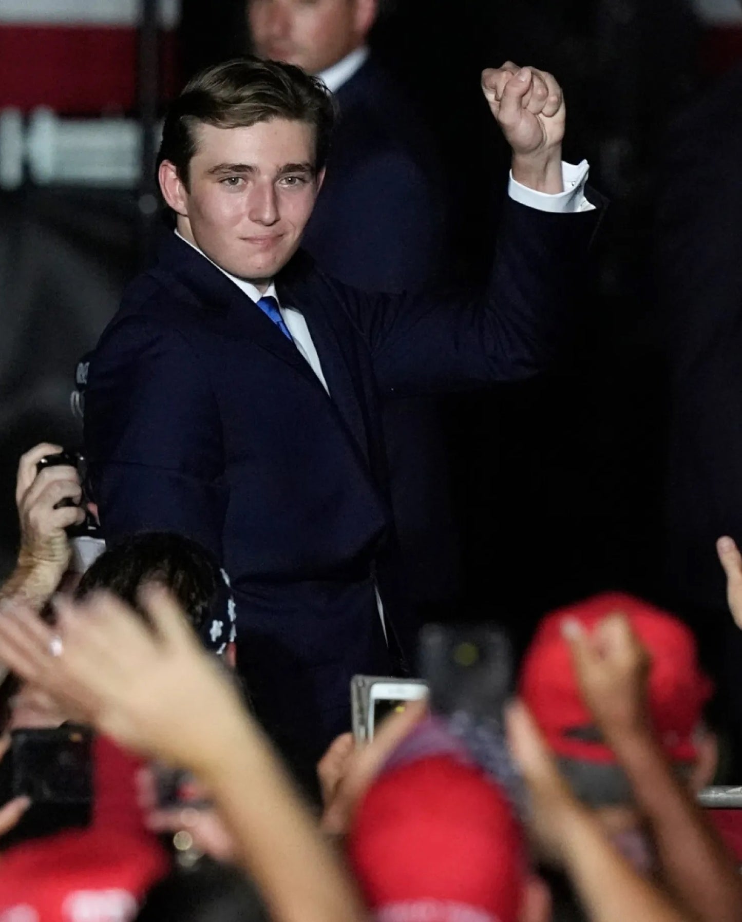 Barron Trump 2024 Rally Fist Glossy Poster Picture Photo Print Banner Booma Prints
