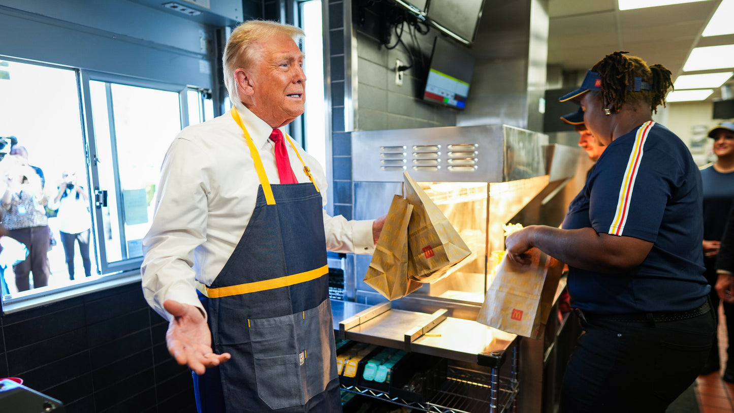 Trump Mcdonalds Bags Glossy Poster Picture Photo Print Banner Booma Prints