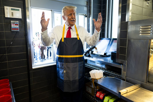 Trump Mcdonalds Hands Up Glossy Poster Picture Photo Print Banner Booma Prints