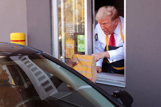 Trump Mcdonalds Job 2024 Glossy Poster Picture Photo Print Banner Booma Prints