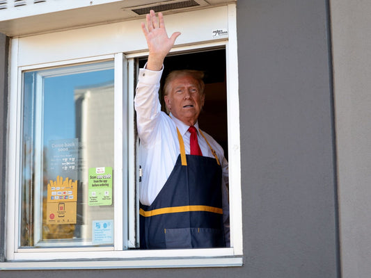 Trump Talking Mcdonalds Drivethru Glossy Poster Picture Photo Print Banner Booma Prints