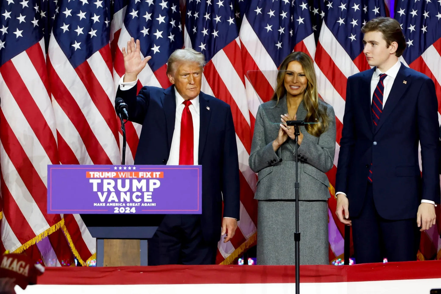 Trump Melania Barron 2024 Victory Glossy Poster Picture Photo Print Banner Booma Prints