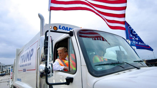 Trump Garbage Truck Us 2024 Glossy Poster Picture Photo Print Banner Booma Prints