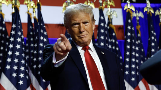 Trump Pointing Victory 2024 Glossy Poster Picture Photo Print Banner Booma Prints