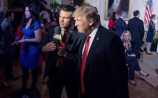 Pete Hegseth Donald Trump Fox Glossy Poster Picture Photo Print Banner Booma Prints