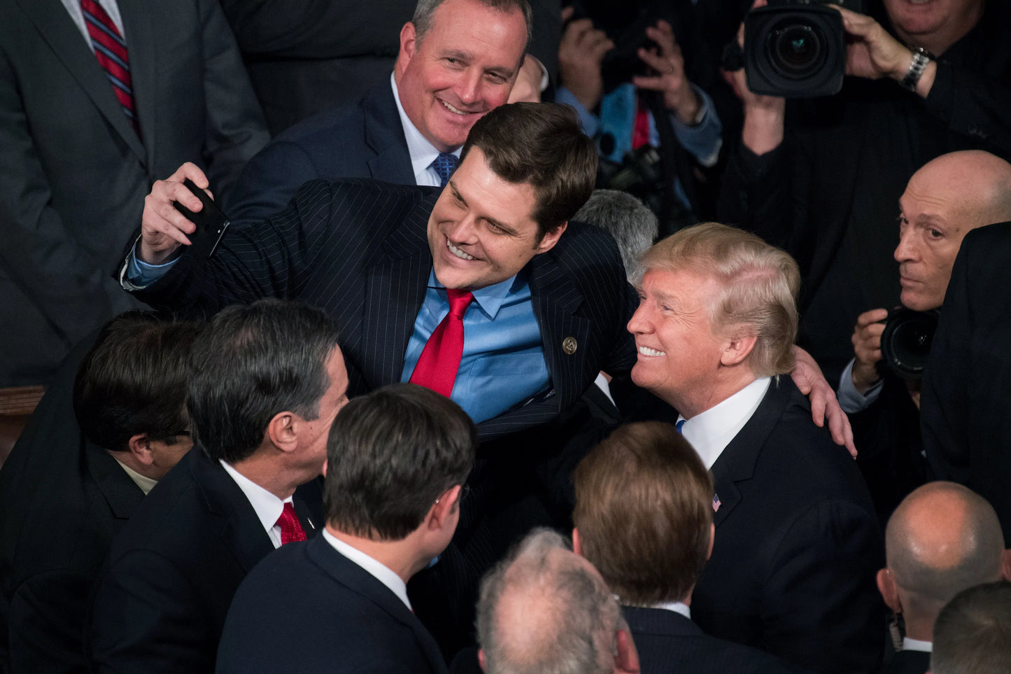 Matt Gaetz Donald Trump Selfie Glossy Poster Picture Photo Print Banner Booma Prints