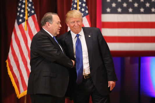 Mike Huckabee Trump Handshake Glossy Poster Picture Photo Print Banner Booma Prints