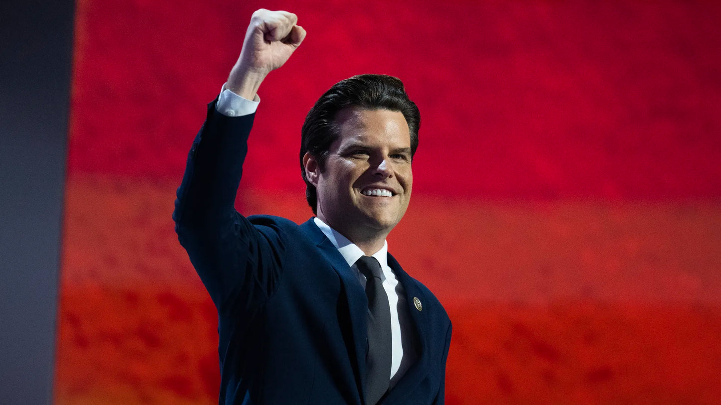 Matt Gaetz Fist Speech Glossy Poster Picture Photo Print Banner Booma Prints