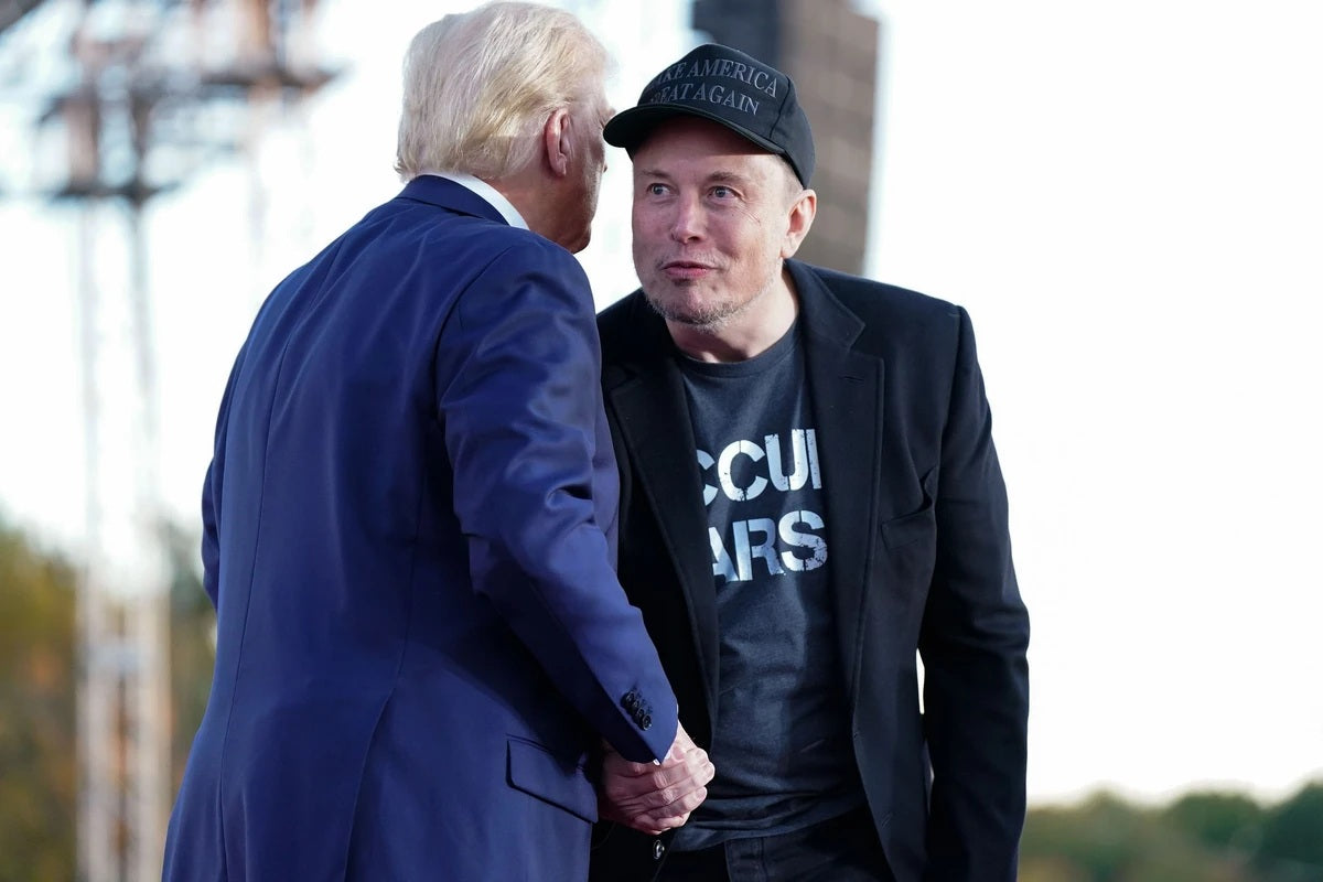 Elon Musk Maga Hat Trump Glossy Poster Picture Photo Print Banner Booma Prints