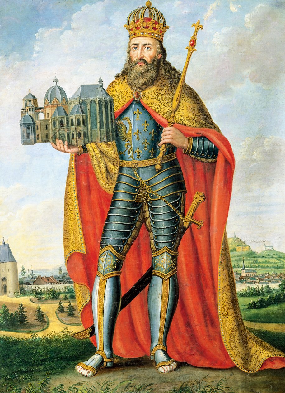 King Charlemagne Roman Emperor Glossy Poster Picture Photo Print Banner Booma Prints