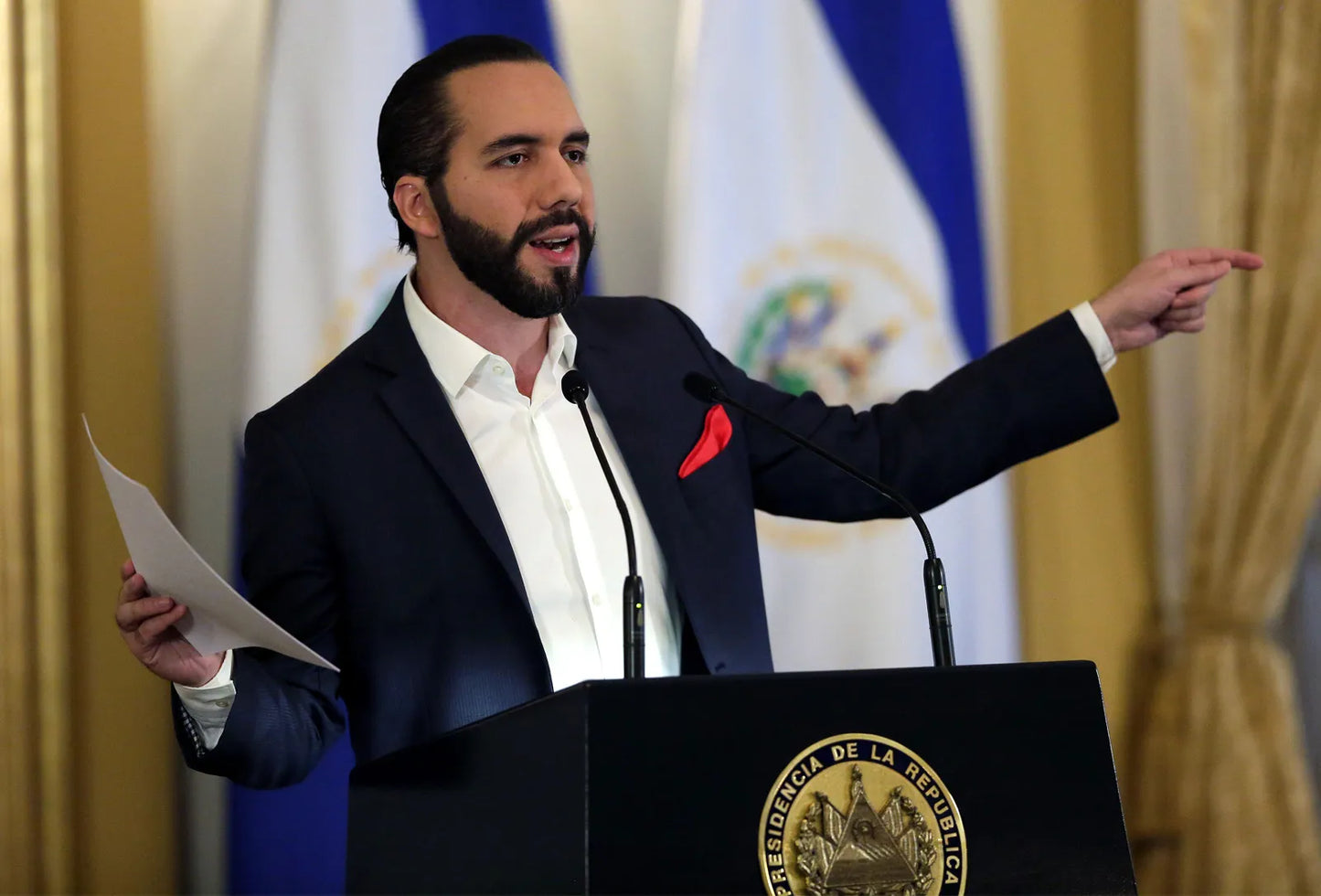 Nayib Bukele El Salvador Speech Glossy Poster Picture Photo Print Banner Booma Prints