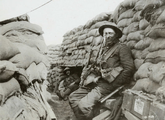 Ww1 Wwi Sandbags Trenches Glossy Poster Picture Photo Print Banner Booma Prints