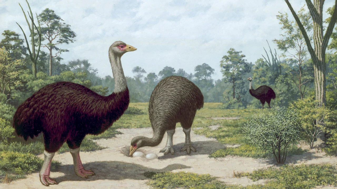 Extinct Elephant Birds Glossy Poster Picture Photo Print Banner  Booma Prints