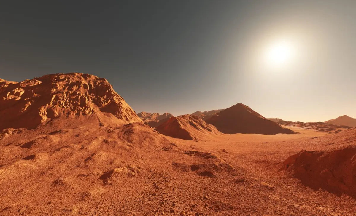 Mars Surface Sun Shining Glossy Poster Picture Photo Print Banner  Booma Prints