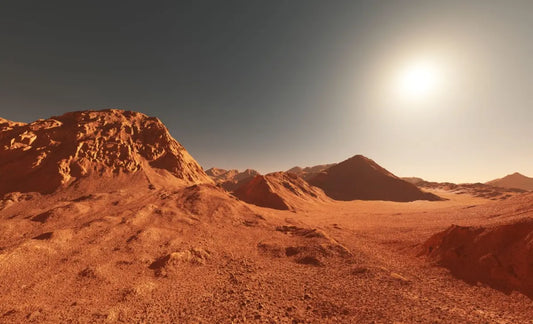 Mars Surface Sun Shining Glossy Poster Picture Photo Print Banner  Booma Prints