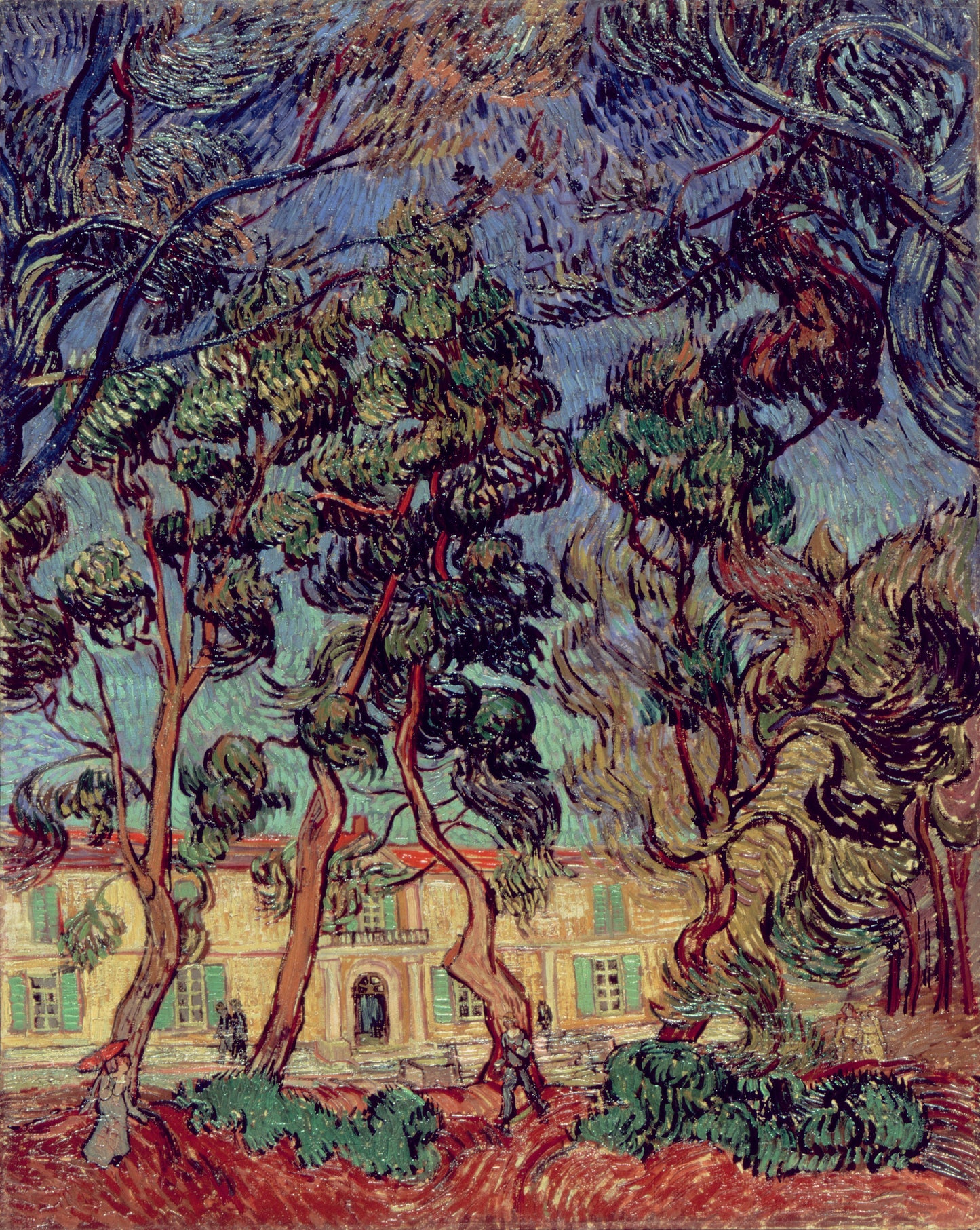 Van Gogh Hospital At Saint-Remy Glossy Poster Picture Photo Print Banner  Booma Prints
