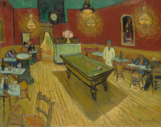 Van Gogh The Night Cafã‰ Glossy Poster Picture Photo Print Banner  Booma Prints