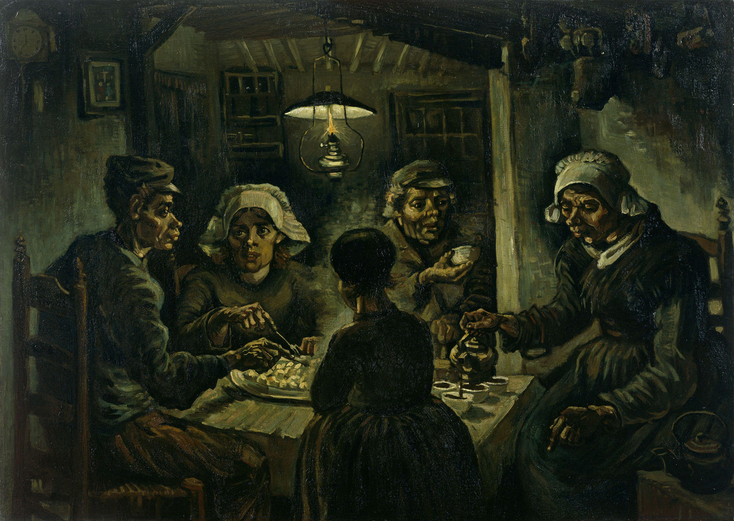 Van Gogh The Potato Eaters Glossy Poster Picture Photo Print Banner  Booma Prints