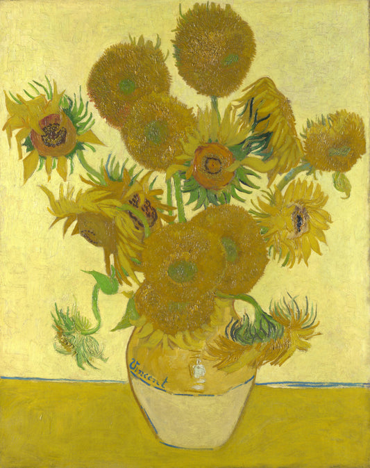 Van Gogh Sunflowers Glossy Poster Picture Photo Print Banner  Booma Prints
