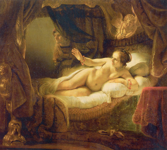 Rembrandt Danae Glossy Poster Picture Photo Print Banner  Booma Prints
