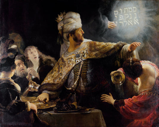 Rembrandt Belshazzar'S Feast Glossy Poster Picture Photo Print Banner  Booma Prints