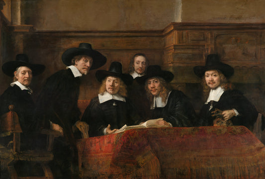 Rembrandt Syndics Drapers' Guild Glossy Poster Picture Photo Print Banner  Booma Prints