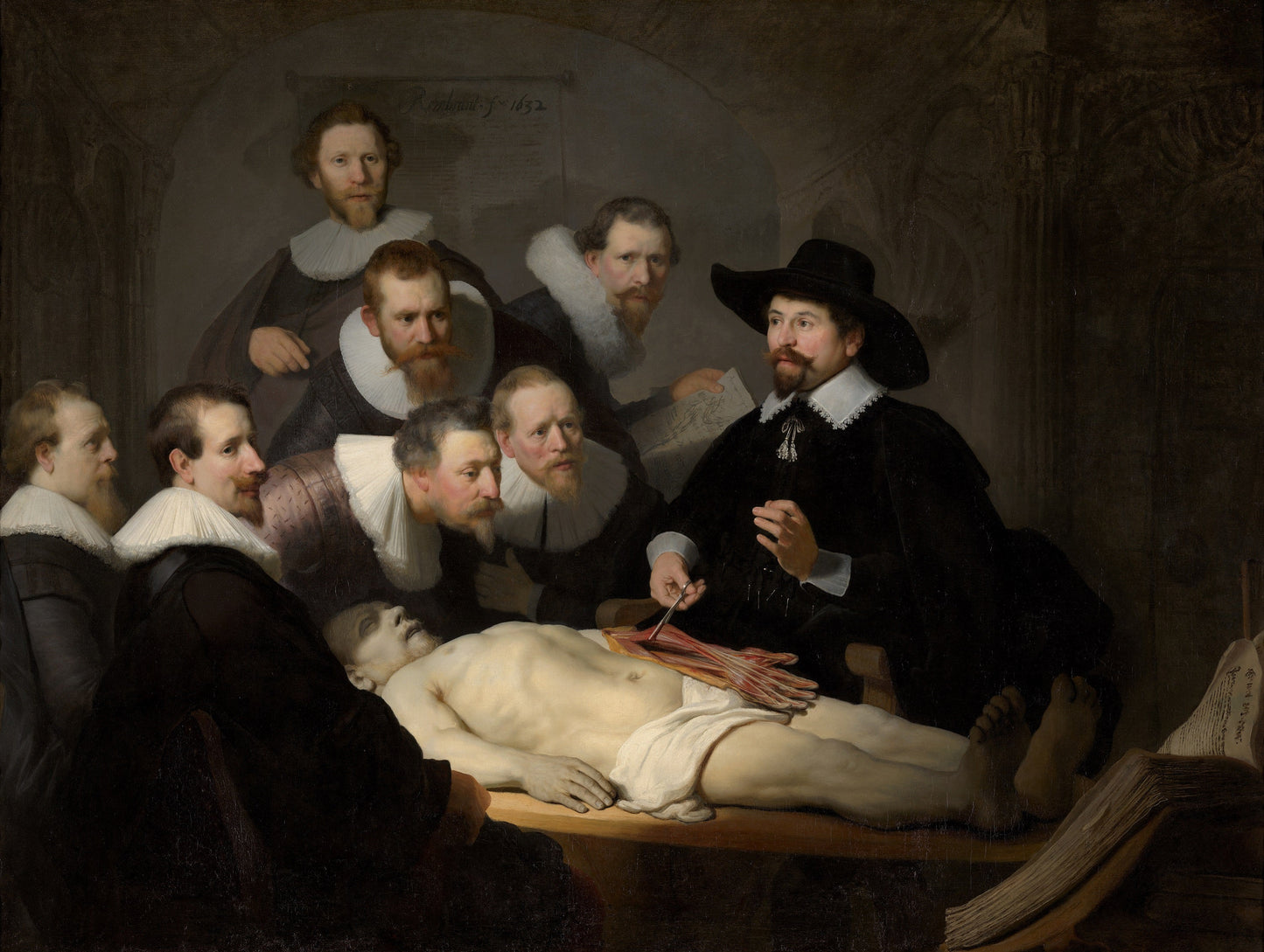 Rembrandt Anatomy Lesson Dr Tulp Glossy Poster Picture Photo Print Banner  Booma Prints