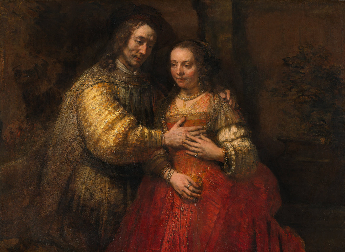 Rembrandt The Jewish Bride Glossy Poster Picture Photo Print Banner  Booma Prints