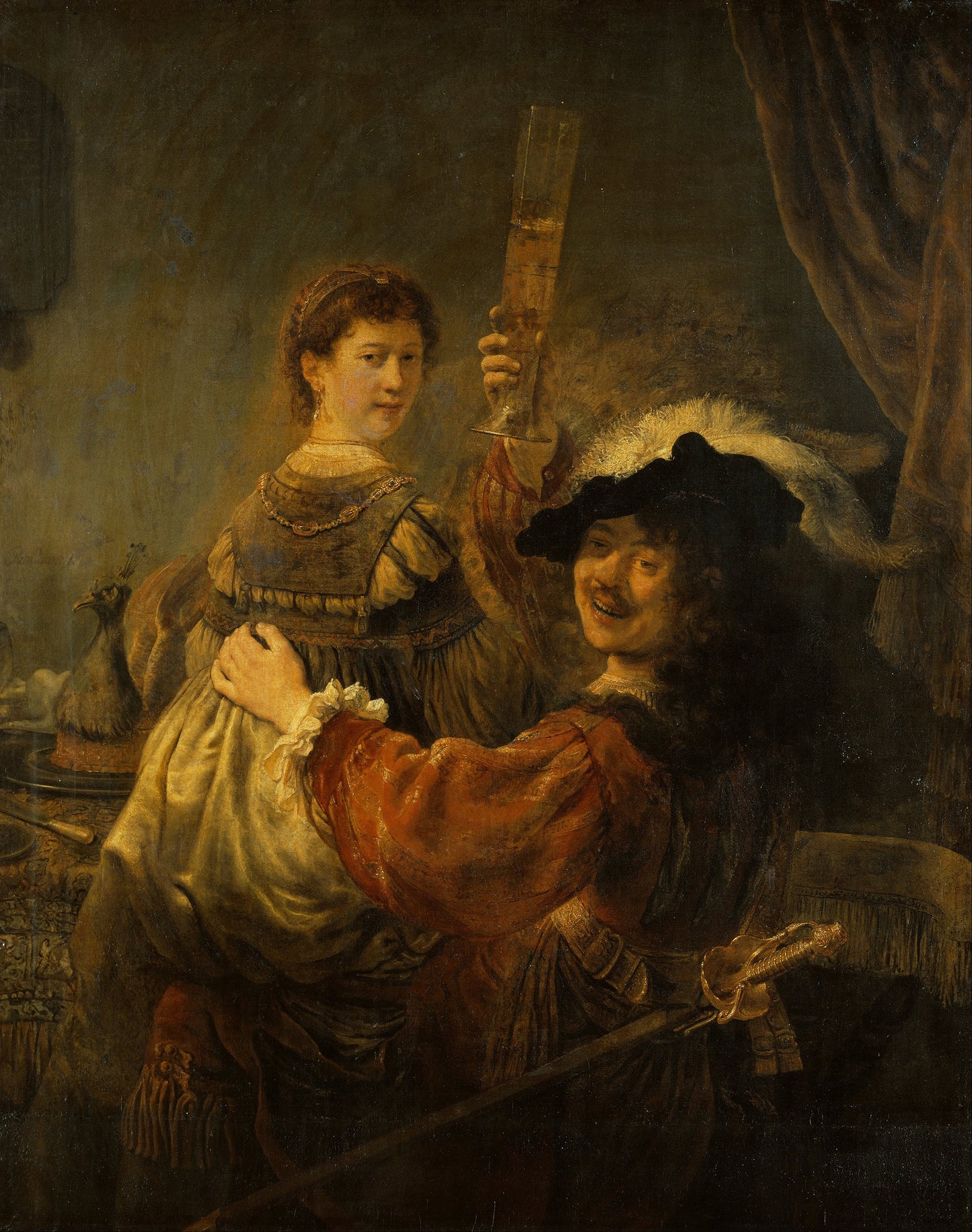 Rembrandt Prodigal Son In Brothel Glossy Poster Picture Photo Print Banner  Booma Prints