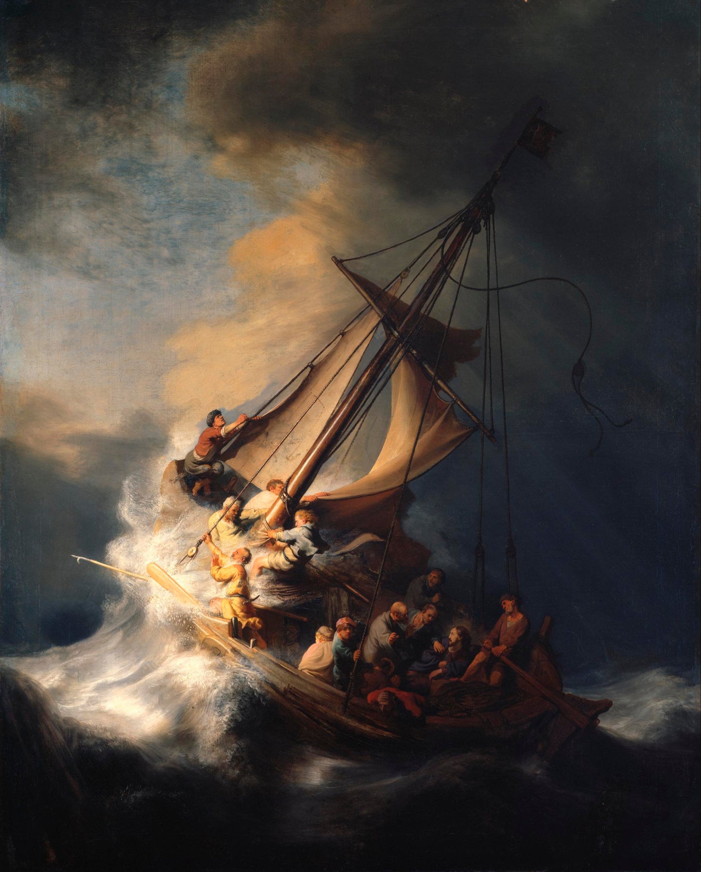 Rembrandt Storm On Sea Of Galilee Glossy Poster Picture Photo Print Banner  Booma Prints
