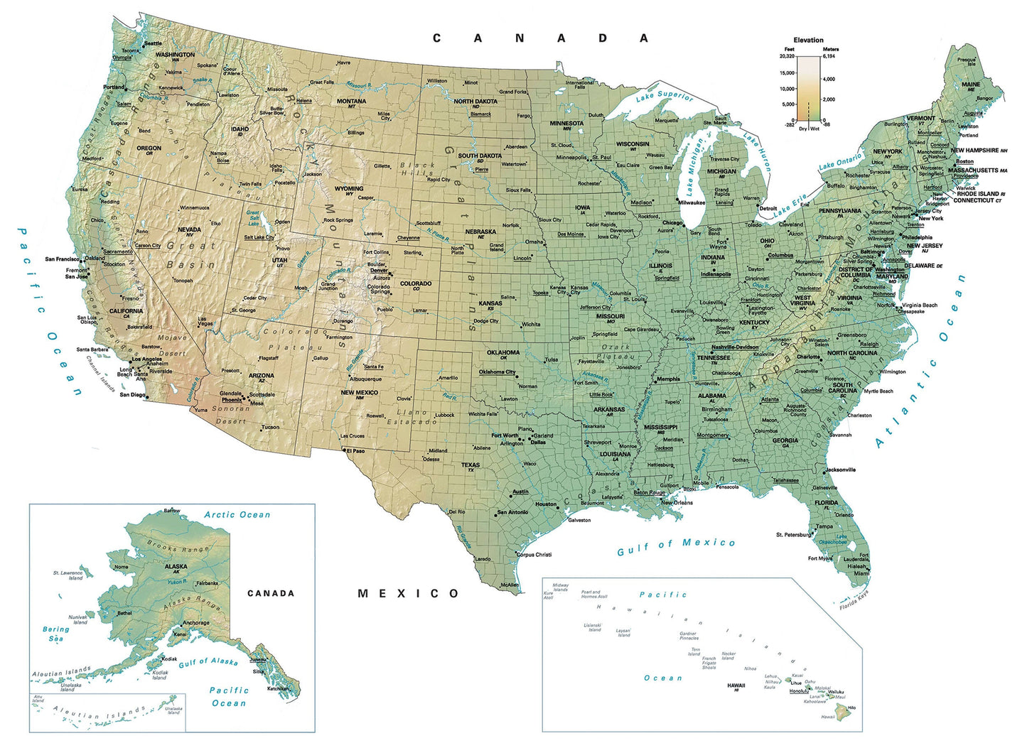 Us Usa County State Capitals Map Glossy Poster Picture Photo Print Banner  Booma Prints