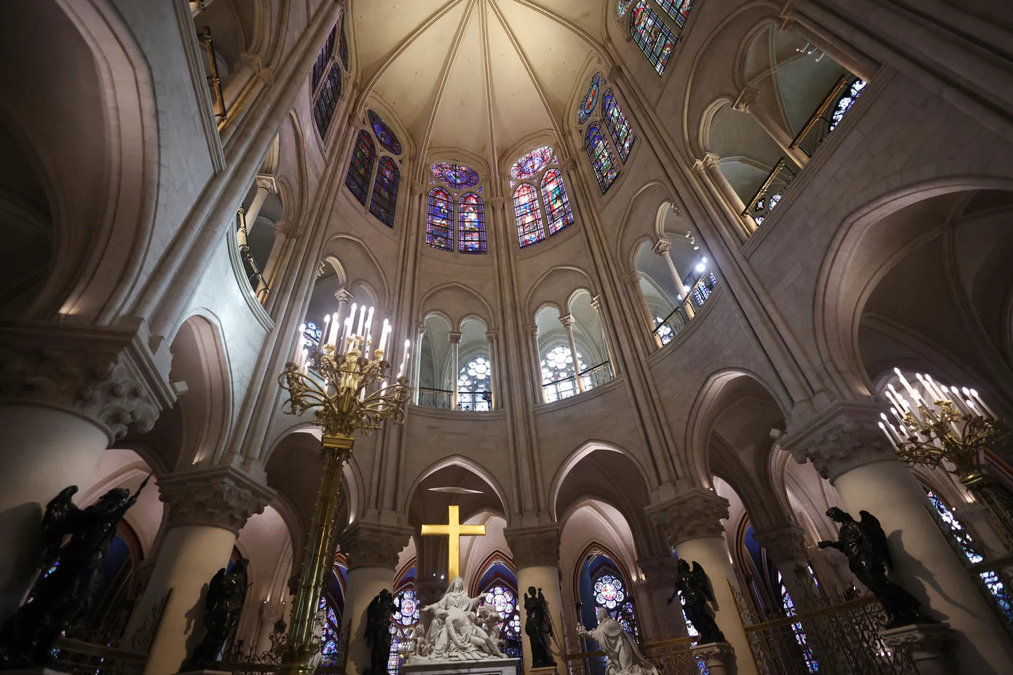 Notre Dame Cathedral 2024 Dome Glossy Poster Picture Photo Print Banner  Booma Prints