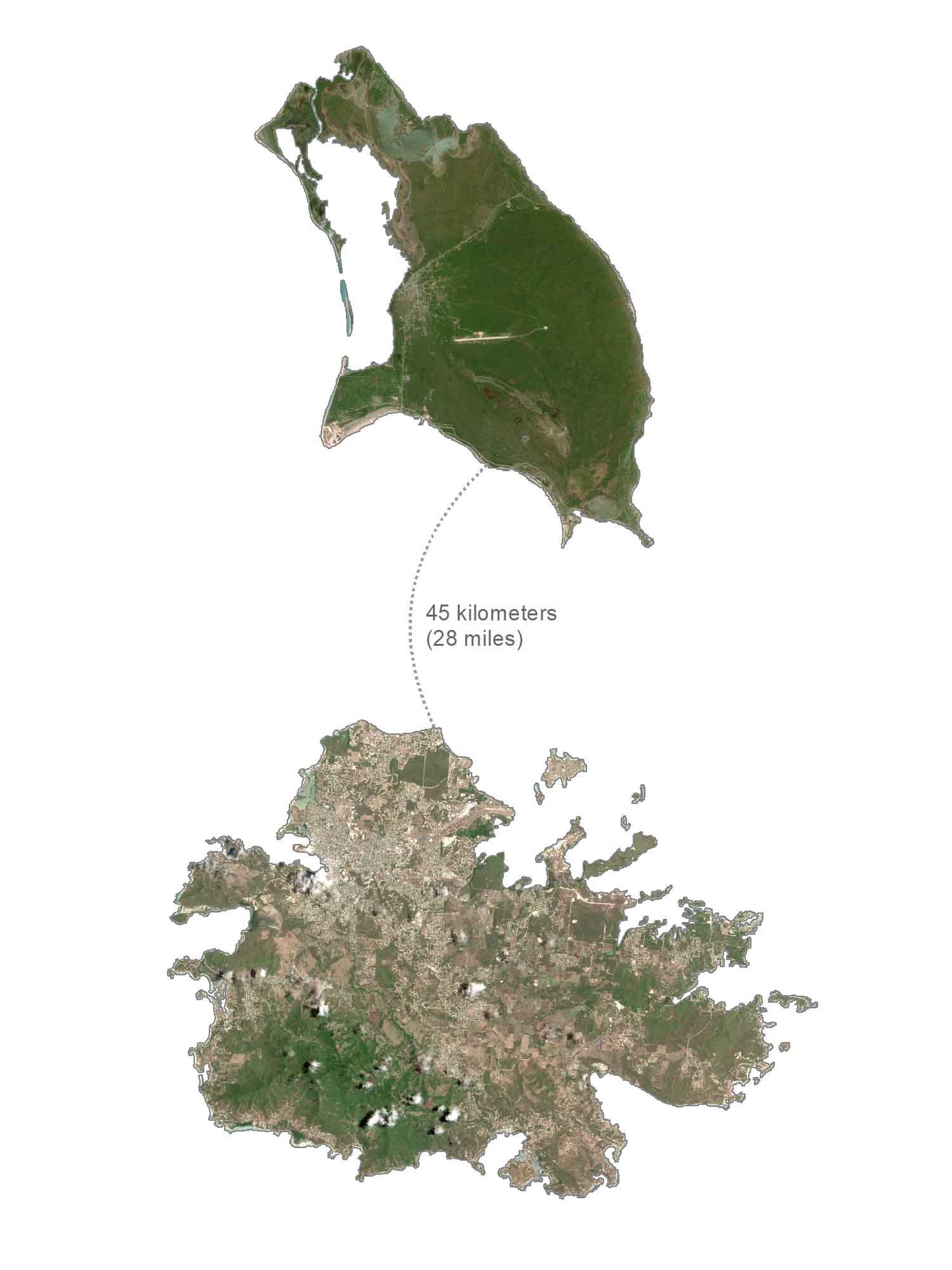 Antigua & Barbuda Satellite Map Glossy Poster Picture Photo Print Banner  Booma Prints