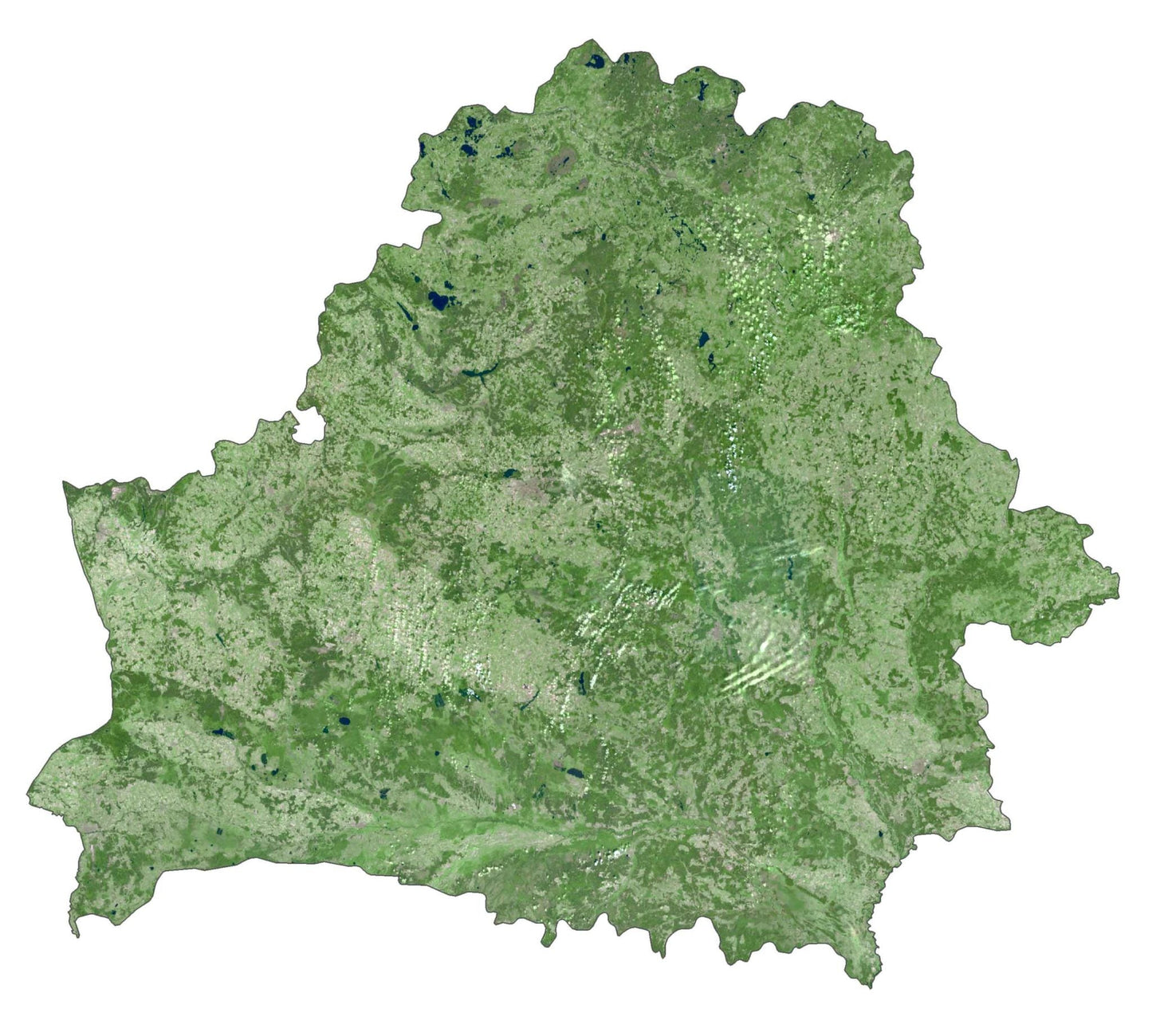 Belarus Satellite Map Glossy Poster Picture Photo Print Banner  Booma Prints