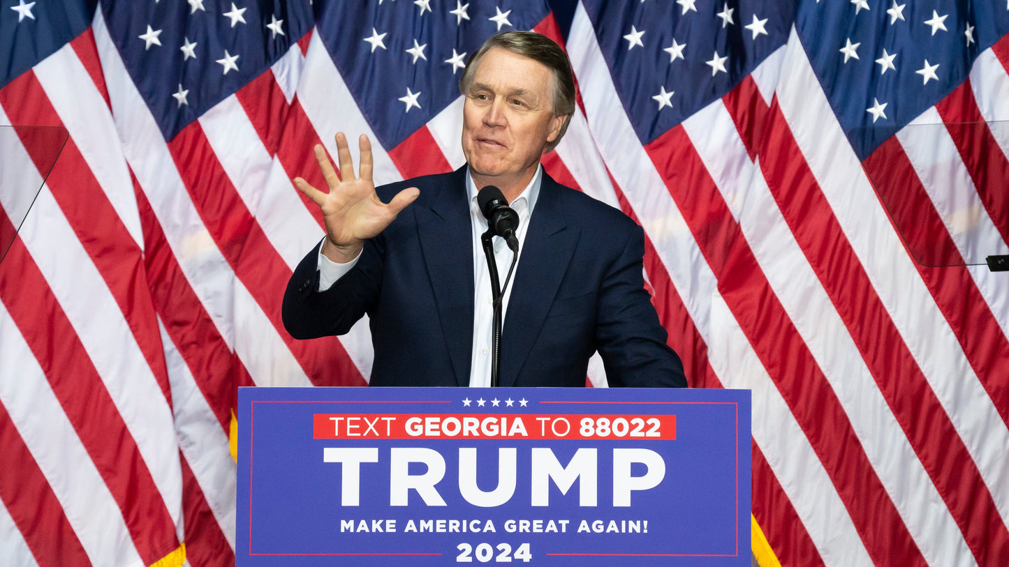 David Perdue Trump Rally Glossy Poster Picture Photo Print Banner  Booma Prints