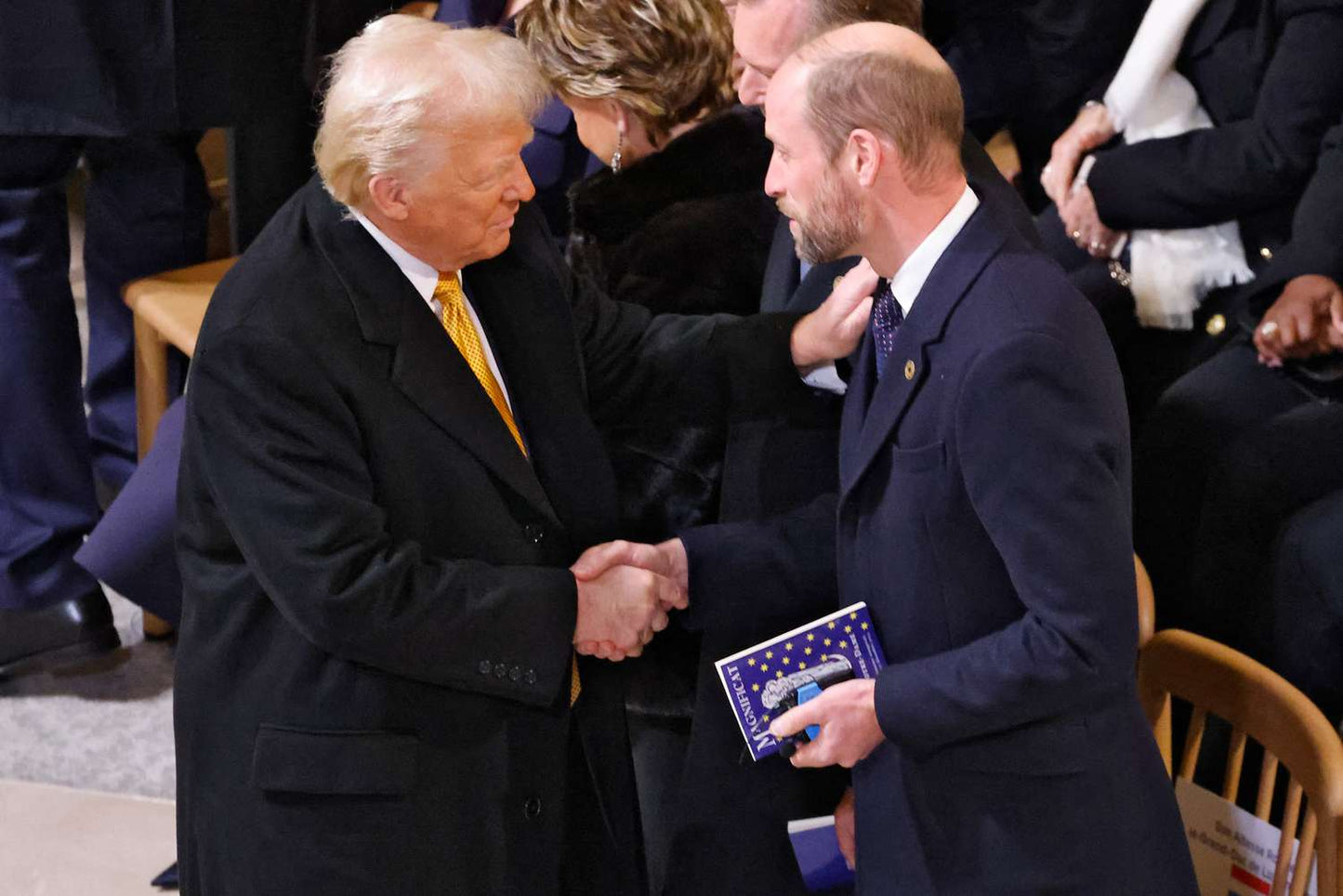 Trump Prince William Meeting Glossy Poster Picture Photo Print Banner  Booma Prints